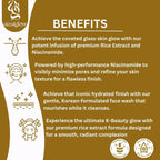 Aizal Glow Rice Milk Face Wash | Rice Extract & Niacinamide Face Wash - Aizal Glow
