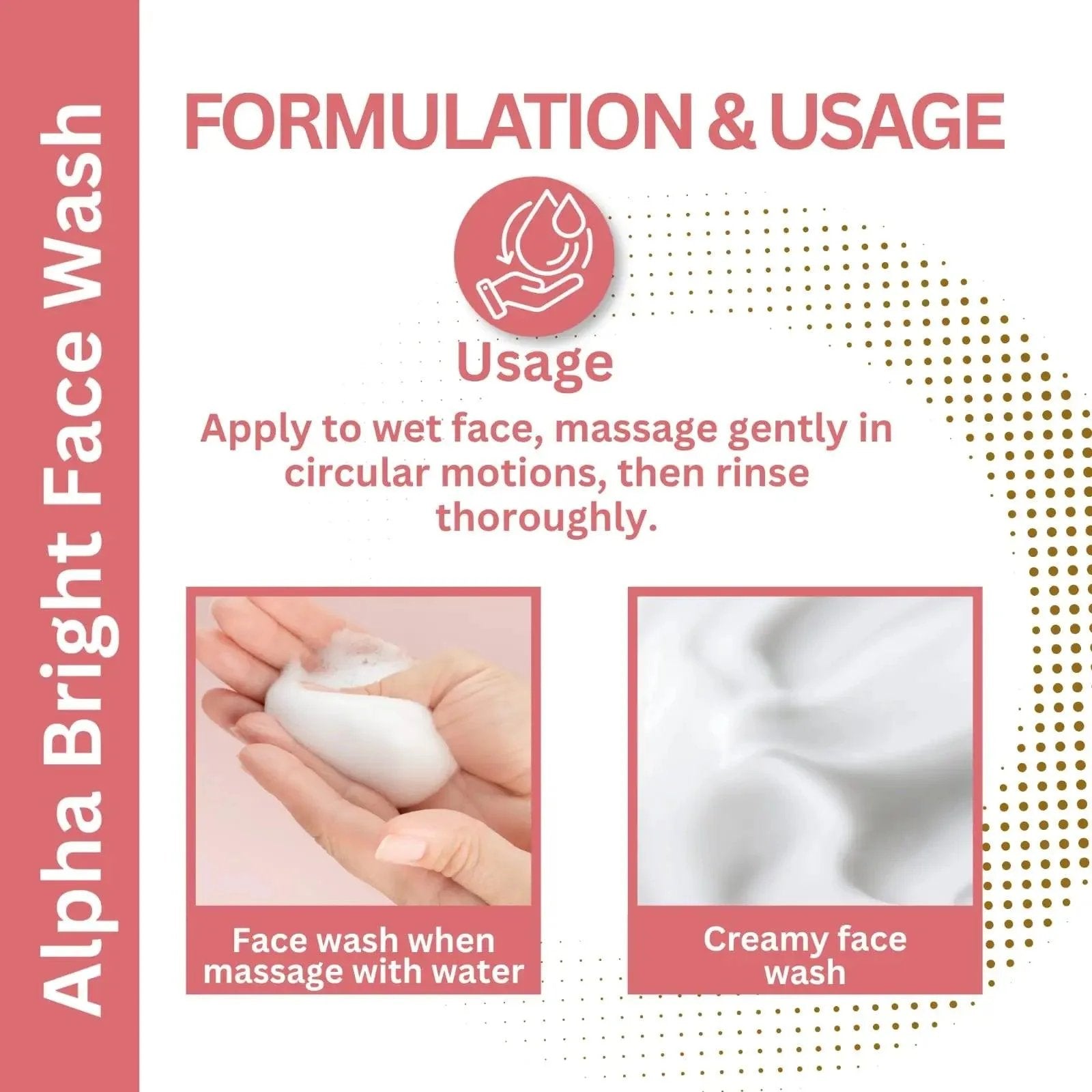 Aizal Glow Alpha Bright Face Wash | Alpha Arbutin, Kojic Acid, Glutathione & Niacinamide Face Wash for Dark Spots, Pigmentation - Aizal Glow