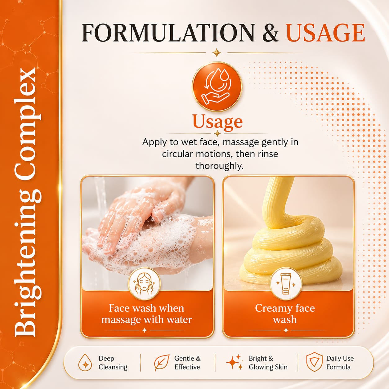 Aizal Glow Gluta White Face Wash | Vitamin C & Glutathione Face Wash - Aizal Glow